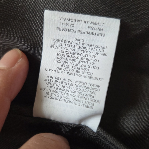 J. Crew Black Pea Coat with Gold Accents - Picture 14 of 15